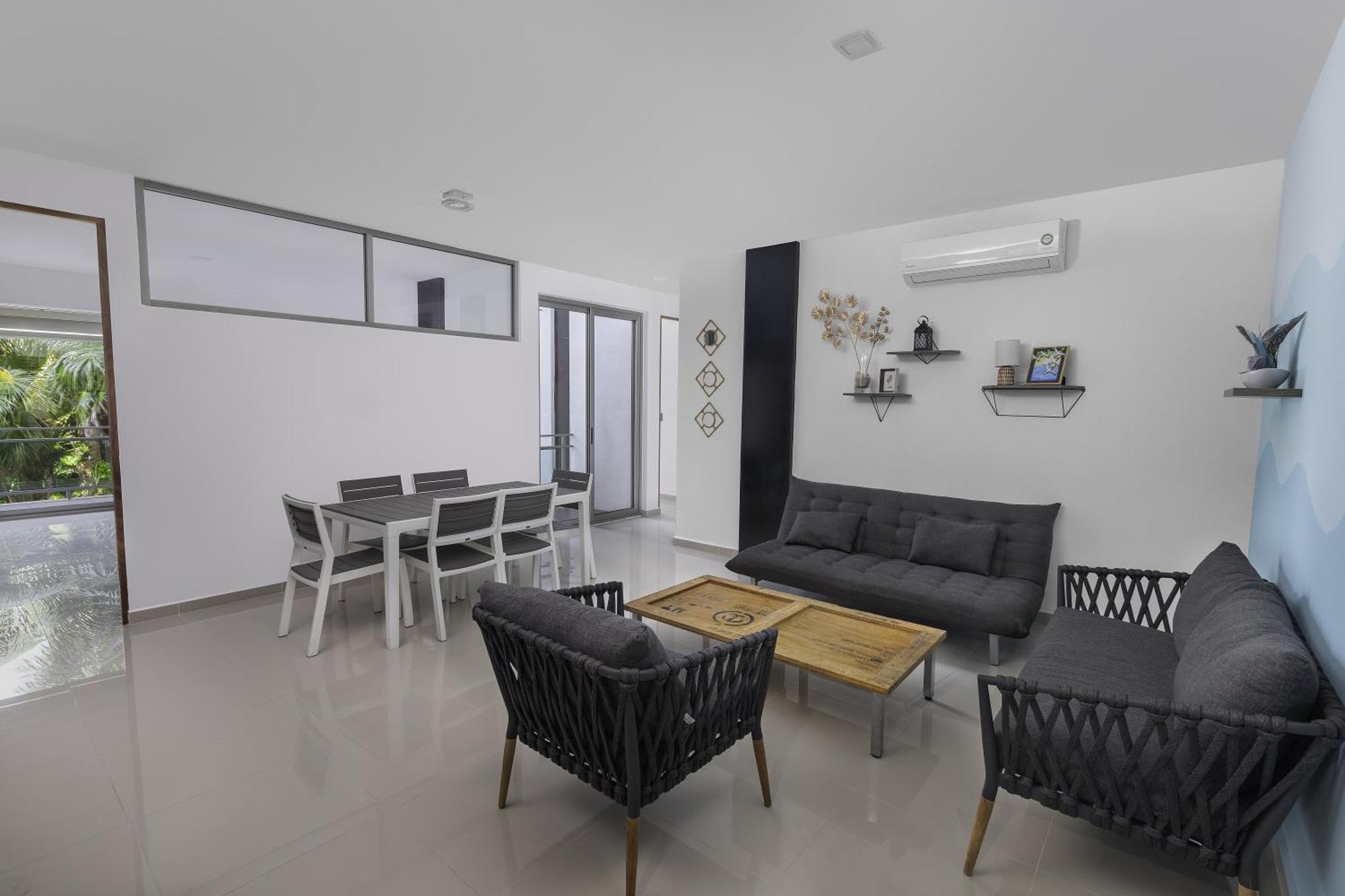 Angelina 28 Beachfront And Family Apartments - Modern And Relaxing Long Stays - 20 Min From Cancun Airport Puerto Morelos Dış mekan fotoğraf
