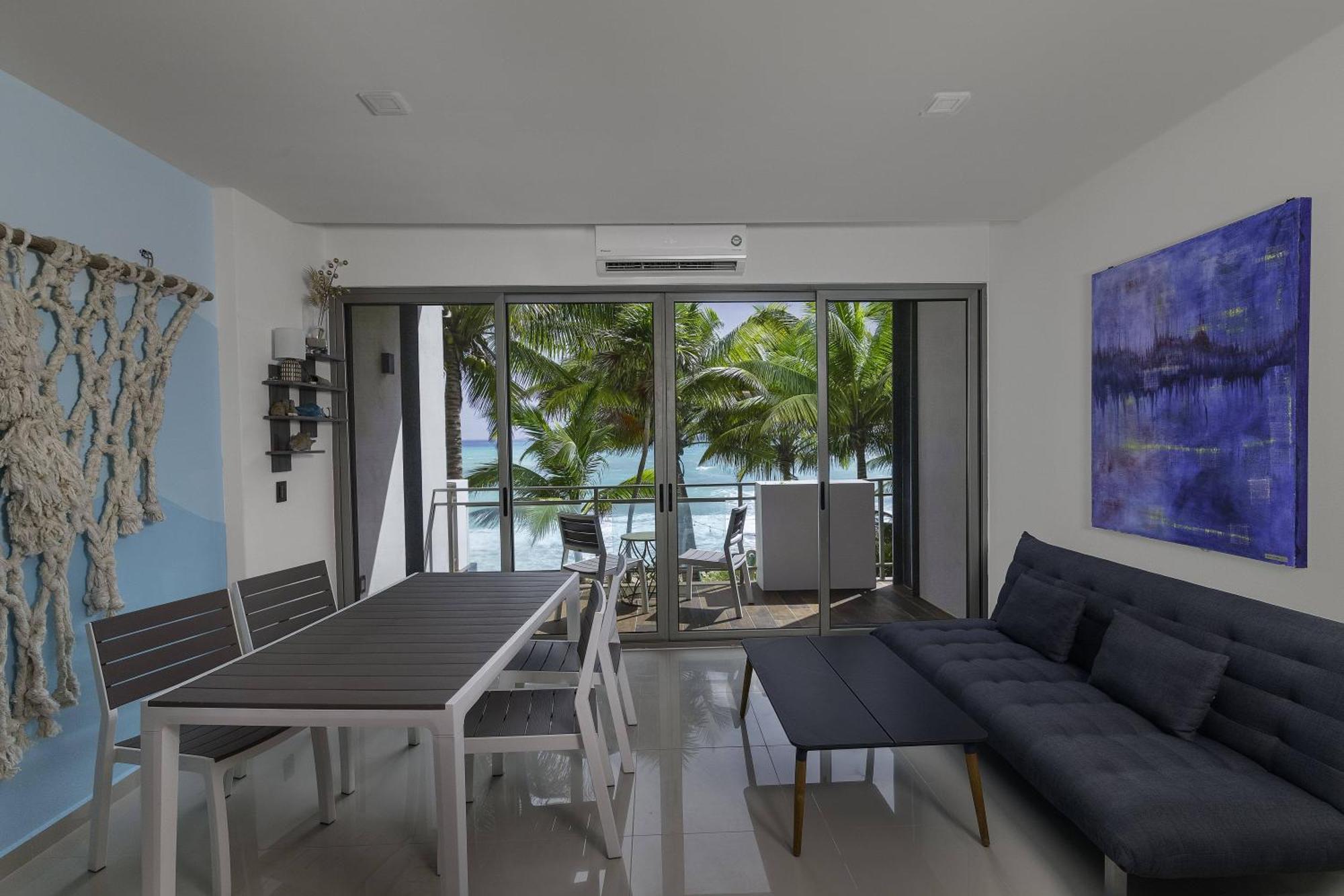 Angelina 28 Beachfront And Family Apartments - Modern And Relaxing Long Stays - 20 Min From Cancun Airport Puerto Morelos Dış mekan fotoğraf
